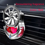 Car Air Freshener Vent Clip | Aromatherapy Essential Oil Rotating Ornament close-up view