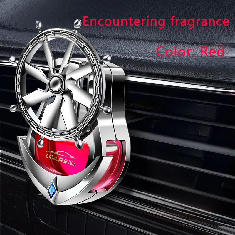 Car Air Freshener Vent Clip | Aromatherapy Essential Oil Rotating Ornament close-up view