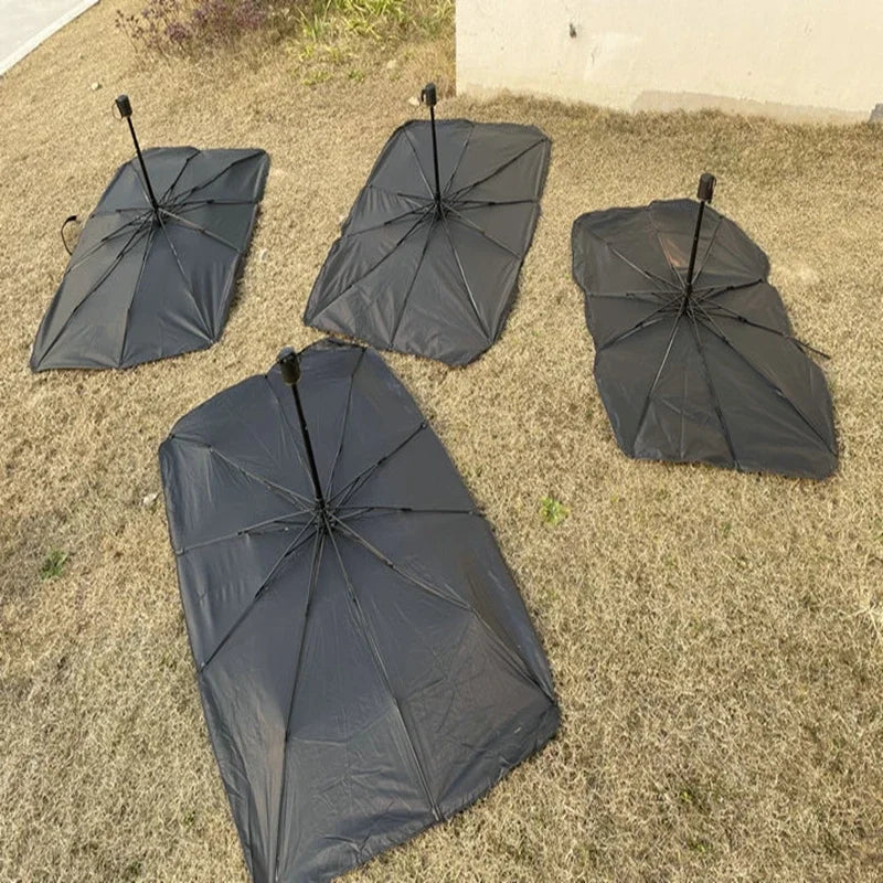 Retractable Car Sunshade Front Windshield Polyester UV Blocker additional angle