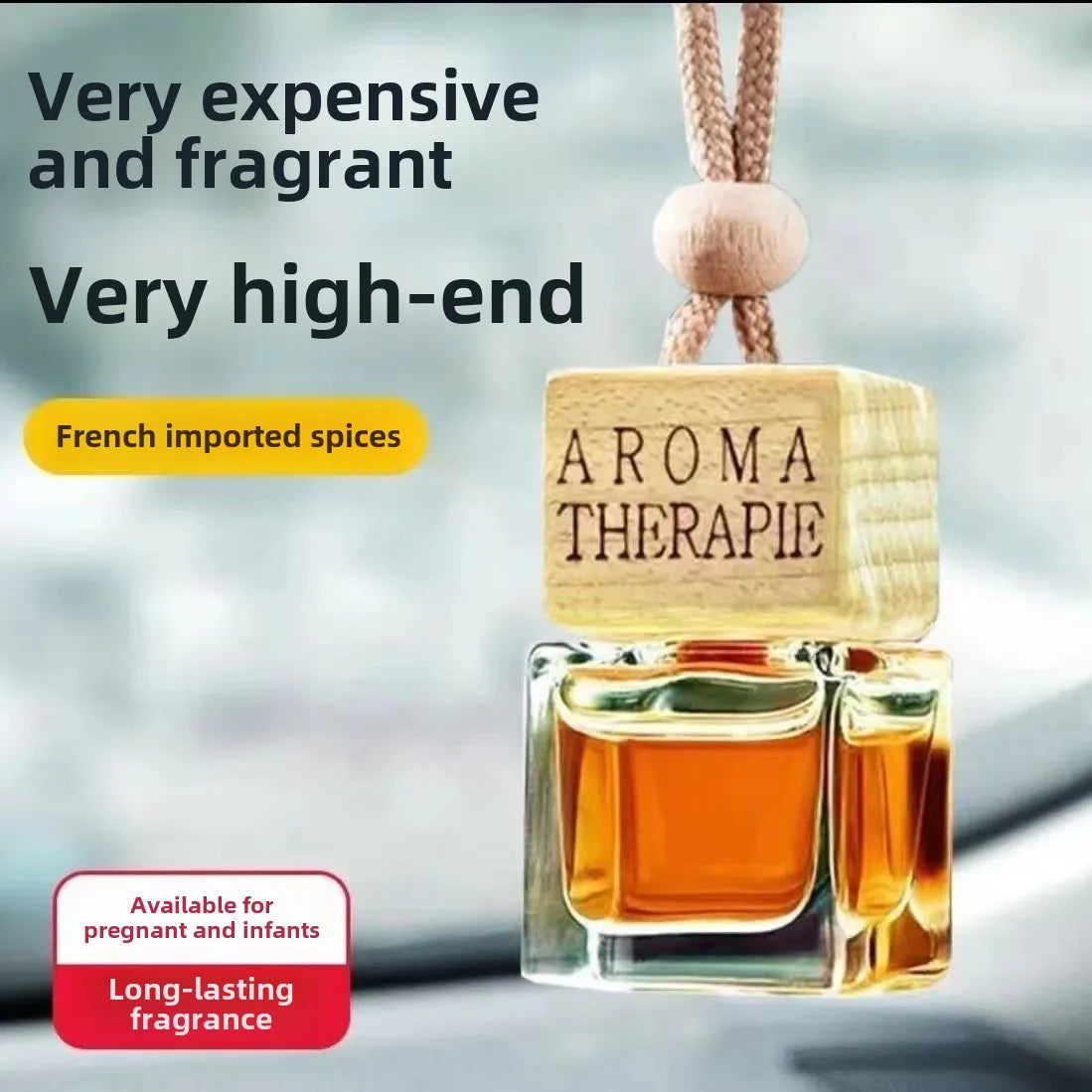 Car Odor Eliminator Pendant | Long-Lasting Car Air Freshener detail view