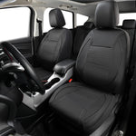 Universal Leather Car Seat Covers Simple Style Breathable Full Set or Front Pair additional angle
