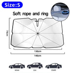 Foldable Car Sunshade Umbrella | Windshield Sun Protector for Heat & UV Block lifestyle view