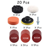 15-65 Pcs Car Headlight Repair Restoration Kit 3 Inch 75mm Sanding Plate Waxing Spo additional angle