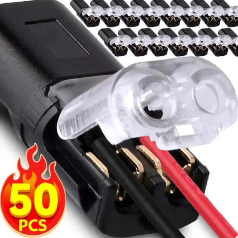 Waterproof Plug Wire Connector 2 Pin Way Cable Plug Car Electric Wire Snap Connectors Strip Terminal