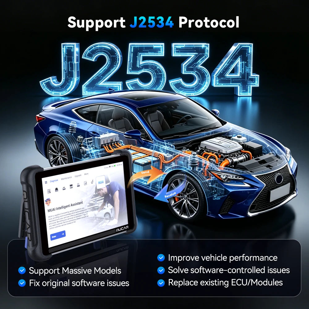 MUCAR 892BT PRO Topology AI Key Programmer Automotive Diagnostic Tool J2534 Bidirectional Car Obd2 Scanner ECU Coding CANFD DOIP