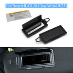 Car Sun Visor Glass Cover Makeup Mirror Holder Panel Cover For Mercedes Benz ML GL R Class W164 W251 2006-2017 1648101510