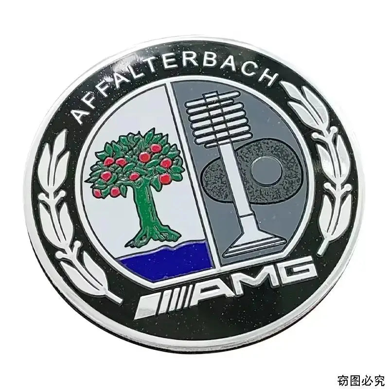 45mm 55mm 65Alloy Car Emblem Sticker Decoration for Mercedes Benz AMG C180 W205 G500 W21 detail view