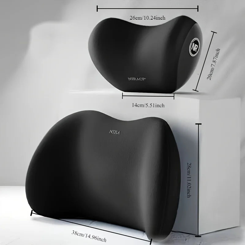 Ergonomic memory foam car seat cushion - suitable for all seasons comfort car headrest - detail view