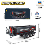 1/18 RC Truck 1501 770S Alloy Tractor 2.4G Remote Control Engineering Trailer detail view