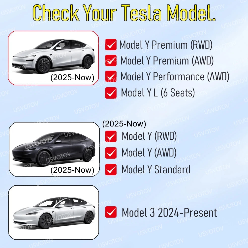 Center Console Storage Box for Tesla Model Y YL Juniper Standard Model 3 2025 2026 Cu alternate view