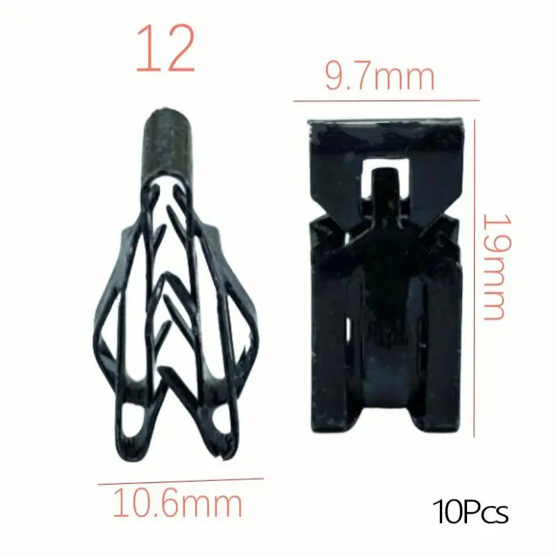 10 Pcs Universal Auto Front Console Dash Dashboard Retainer Rivet Fastener U Type Clips detail view