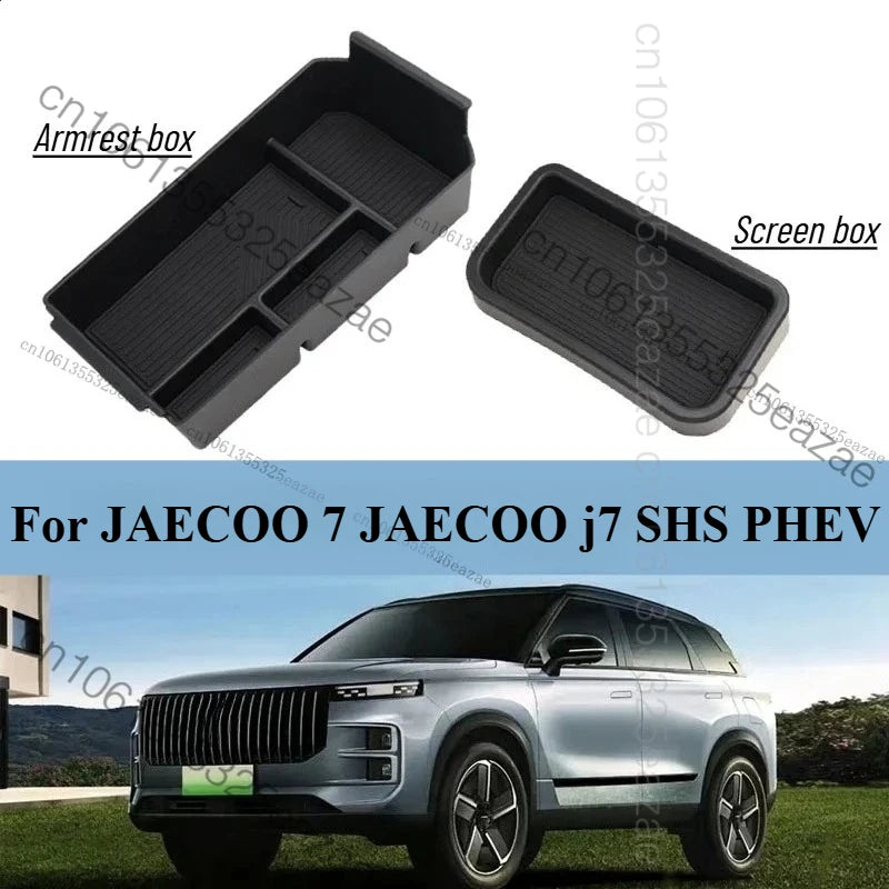 Armrest Box Storage Box For jaecoo 7 jaecoo j7 SHS PHEV 2025 2026 Car Central Armrest Storage Box Content Center Console