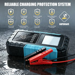 Car Jump Starter Battery Start Up Starting Power Repair Tools Tire Inflation Pump Automobile Emergency Clip For SUV RV Truck Motorcycle Universal Auto Accessories 6000mAh