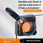 Aluminum Alloy Car Phone Holder Bracket | Adjustable Multi-Angle Universal Mount for Arc Screen