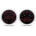 Dual Gauges Set 85MM GPS Speedometer Gauge 120kmh 200kmh & 4in 1 Fuel Level + Volt + Oil Press + Water Temp Meter For Marine Car