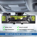 Wide-Angle Interior Car Rearview Mirror close-up view
