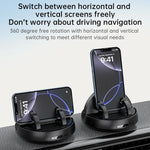 Lcars Car Dashboard 360-Degree [Rotating Phone Holder] with Parking Number Plate, Adjustable Front and Rear Dual-Use Phone Holder, Suitable for Smartphones