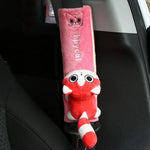 Cute Animal Car Seat Belt Pads Universal Car Seat Shoulder Strap Pad Cushion Cover Car close-up view
