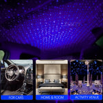 USB Star Night Light Projector | Auto Rotating Atmosphere Lamp for Car, Bedroom & P additional angle