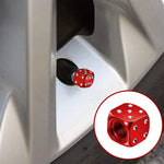 AUTCOAT Aluminum Tire Valve Caps | Dice Wheel Stem Dust Cover for Car Truck Motorcy additional angle
