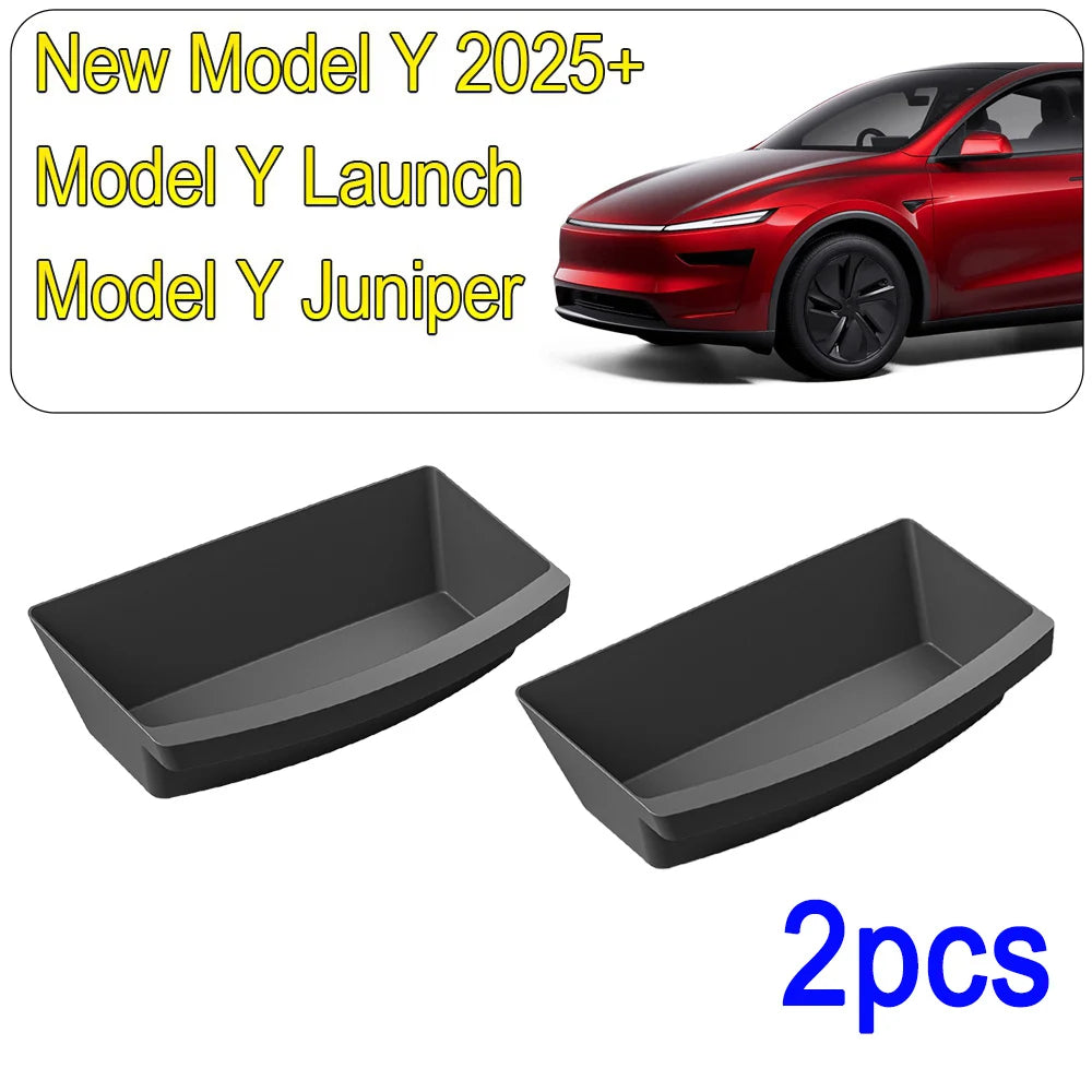 Underseat Storage Box for Tesla Model Y Juniper 2025 | Waterproof Under Seat Organizer detail view