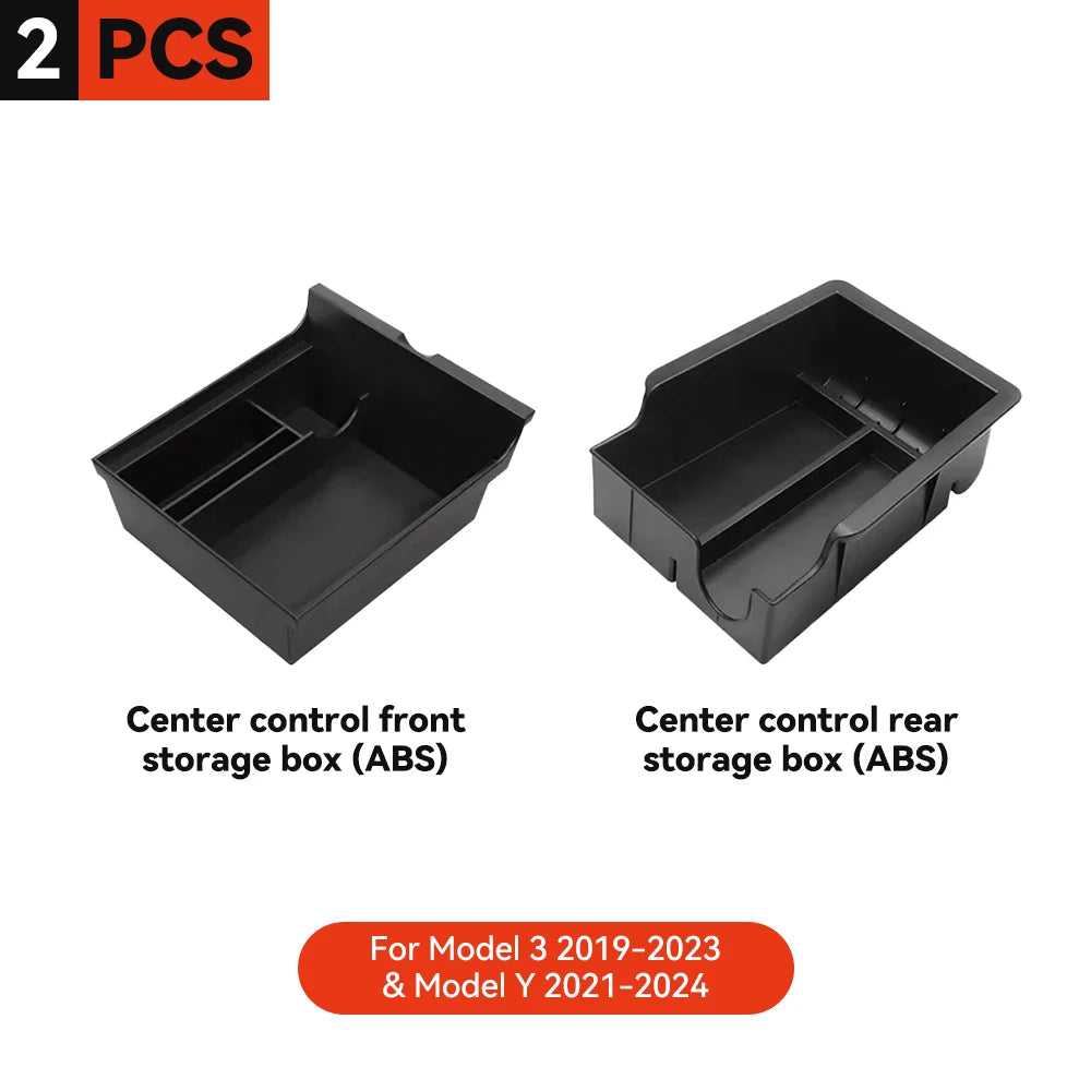 Car Storage Box for Tesla Model 3/Y Highland | Center Console Hidden Organizer additional angle