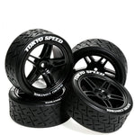 1/10 RC Touring Car Tires With Wheels 12mm Hex For Tamiya TT01 TT02