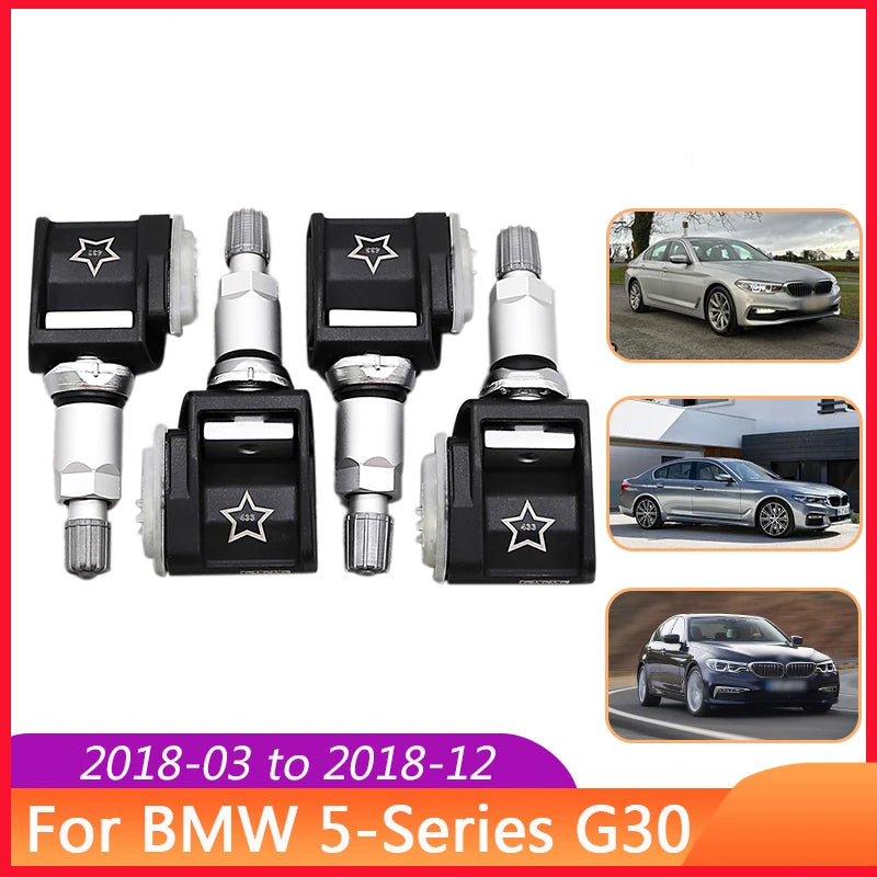 TPMS Tire Pressure Monitor Sensor for BMW 5-Series G30 7-Series G11 X3 G01 X5 G05 | 433MHz Pre-Progr