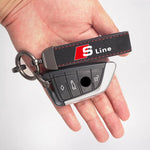 2026 Suede Key Ring Sport Car Keychain | Custom Gift With Emblem detail view