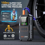 5000A Car Jump Starter with Air Compressor 150PSI Tire Inflator