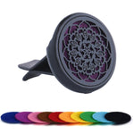 Refillable Car Air Freshener | Vent Clip Diffuser with 10 Gaskets close-up view