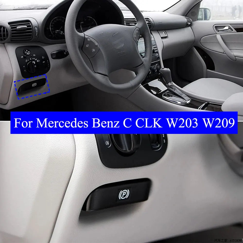 W203 W209 Handbrake Button Switch Parking Brake Lever Assembly | For Mercedes C CLK additional angle