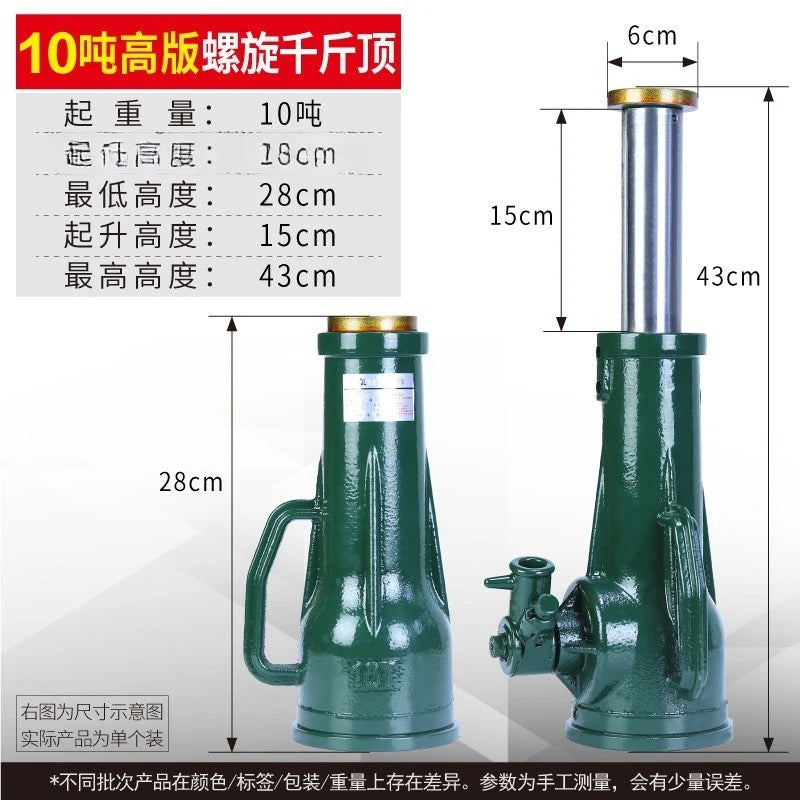 Mechanical Screw Jack Hand Operated Spur Gear Lifting Tool 2 Ton 20 Ton Capacity домкр close-up view