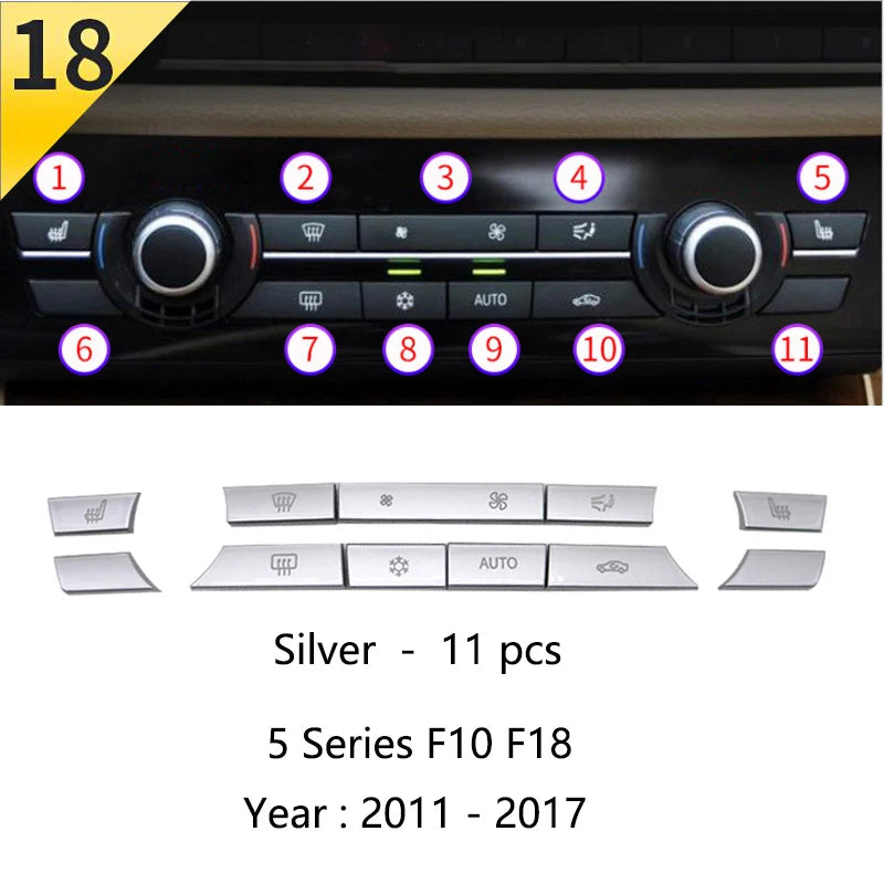 For BMW 5 Series F10 F11 520i Carbon Fiber Central Armrest Box Cover Storage Box Gear Position Panel Decoration Cover Auto Parts