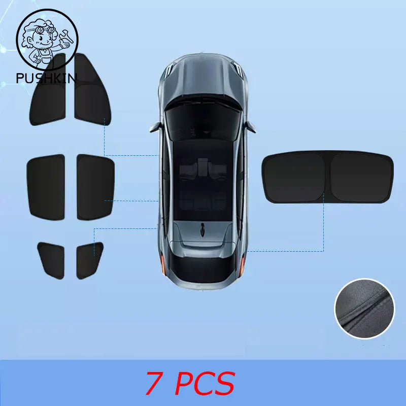 BYD Leopard 5 Denza B5 2025 2026 Car Sunshade | Side Window Privacy Curtains detail view