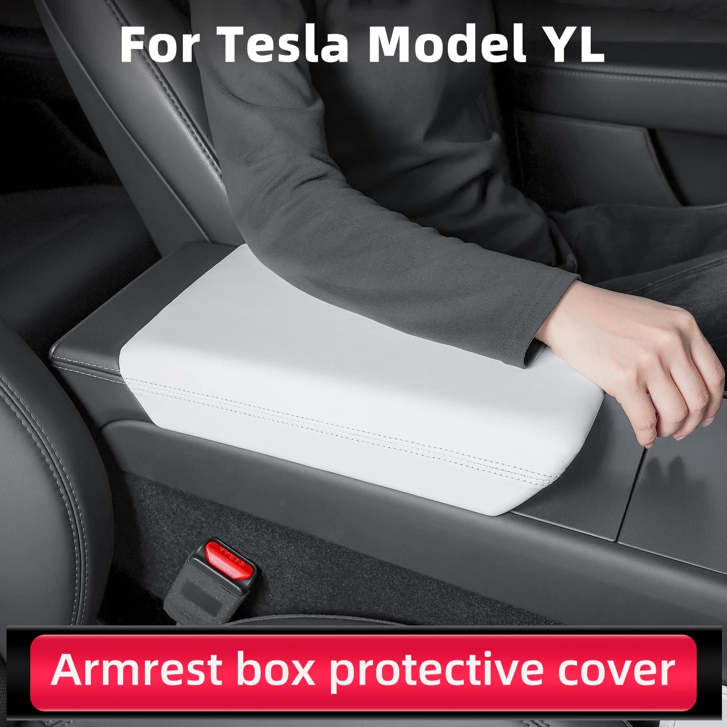 Tesla Model Y 6-Seat Armrest Box Cover | Center Console Protector