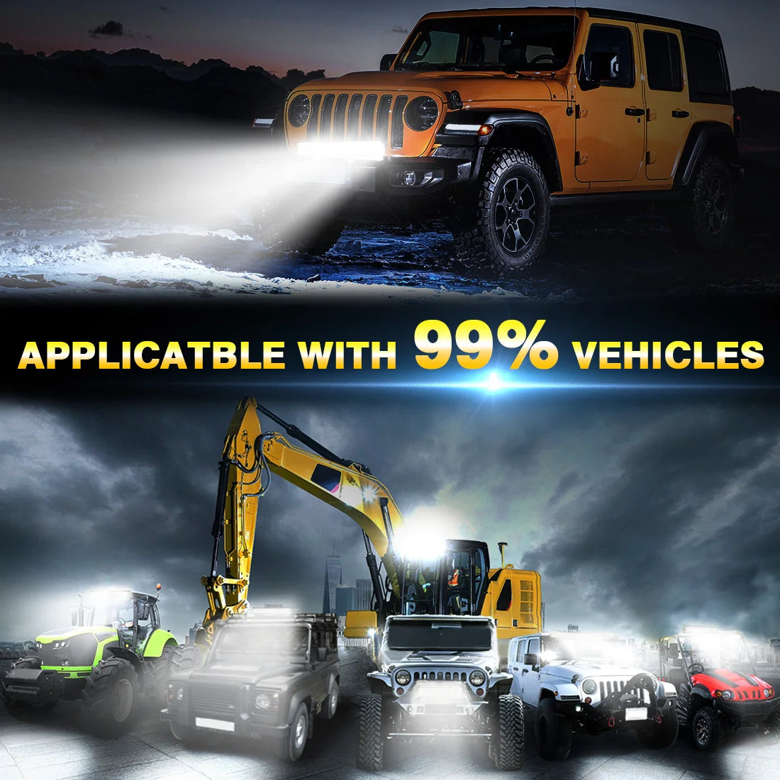 42-Inch Dual-Row LED Light Bar | 3000+ Lumens Off-Road Work Light additional angle
