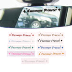 Passenger Princess Star Mirror Decal | Personalized Car Rearview Mirror Sticker