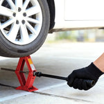 Sturdy Folding Scissor Jack Rocker Handle Auto Parts Universal Lifting Tool 10X21CM f lifestyle view