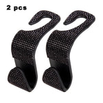 Universal Car Seat Back Hook Headrest Hanger Car Bag Pouch Clothes Hanging Hooks Duarable Fastener Clip Interior Accessories