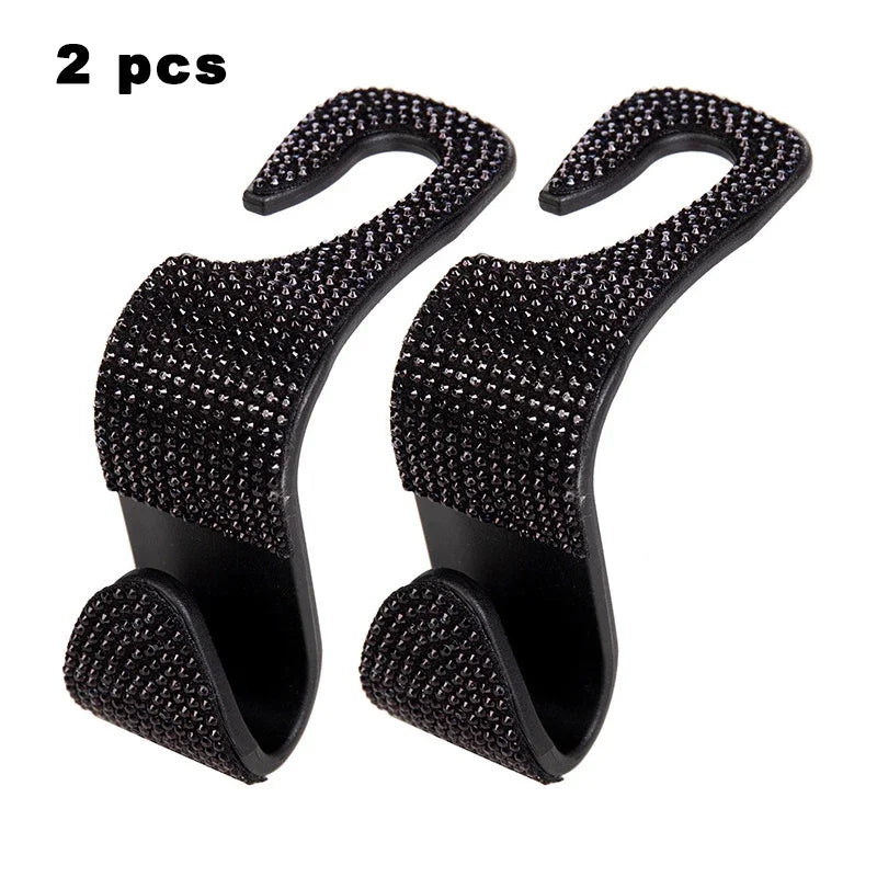 Universal Car Seat Back Hook Headrest Hanger Car Bag Pouch Clothes Hanging Hooks Duarable Fastener Clip Interior Accessories