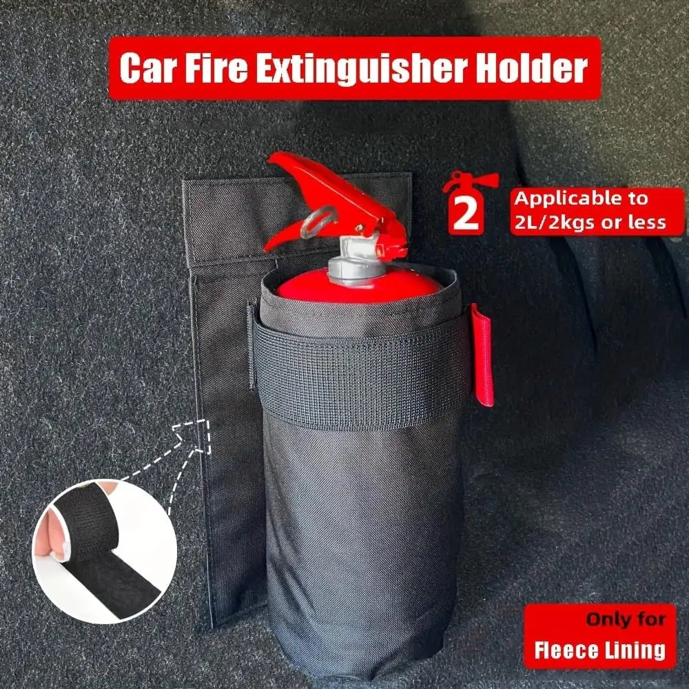2026 Car Organizer Trunk Storage Bag Backseat Storage & Trunk Mount Bracket for FireExtinguisher Sto