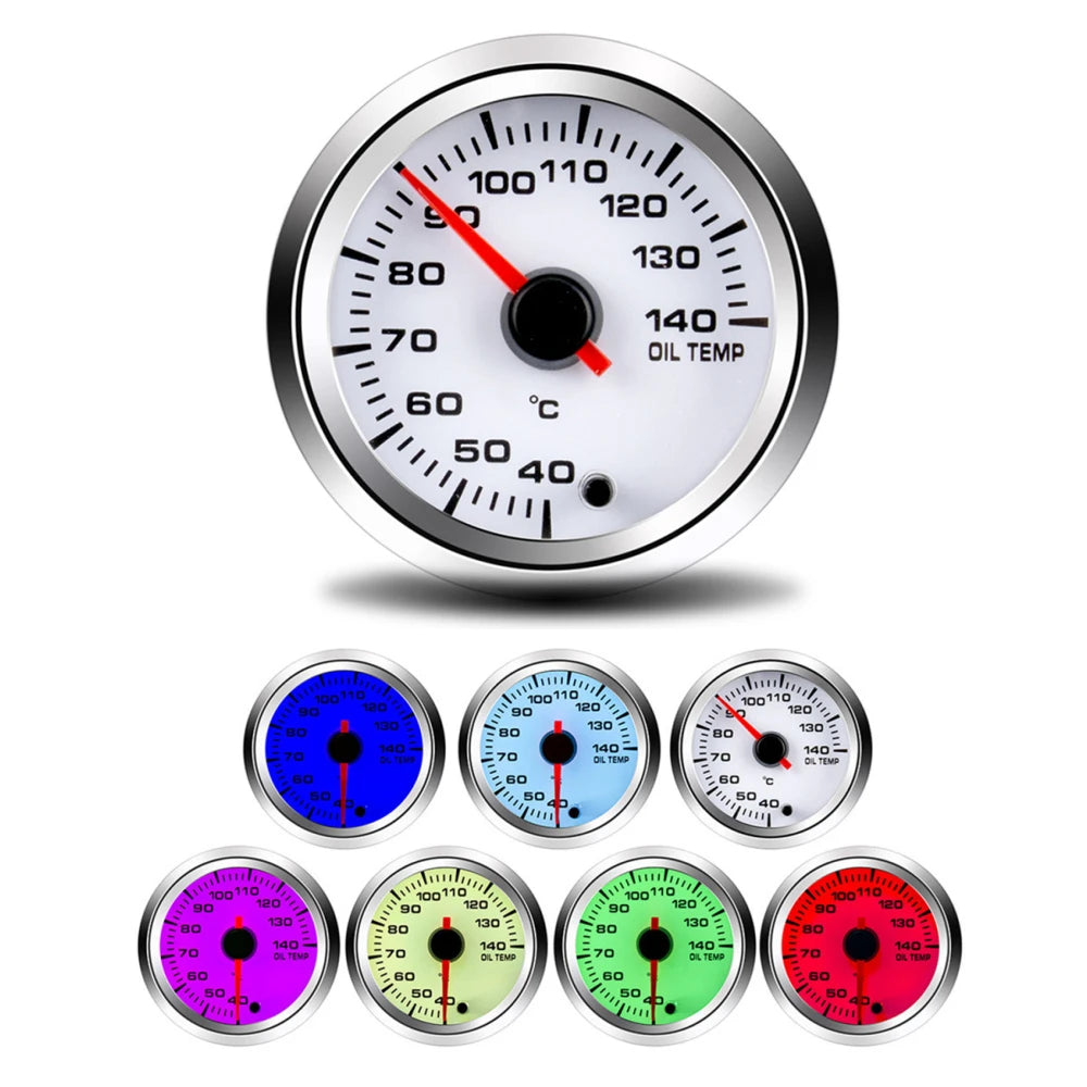52mm 7-Color Car Gauge Set | Tachometer, Boost, Temp, Oil, Volt & Air-Fuel lifestyle view