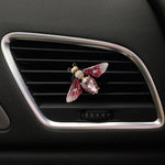Butterfly Car Perfume Clip Dragonfly Shape Shiny Rhinestone Auto Air Outlet Freshener Perfume Clip for Car Accessories Interior