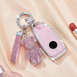 Luxury Diamond Pattern TPU For Mercedes Benz A C E S G Class GLC GLS W177 W205 W213 W222 X167 AMG Remote Car Key Case Cover Fob