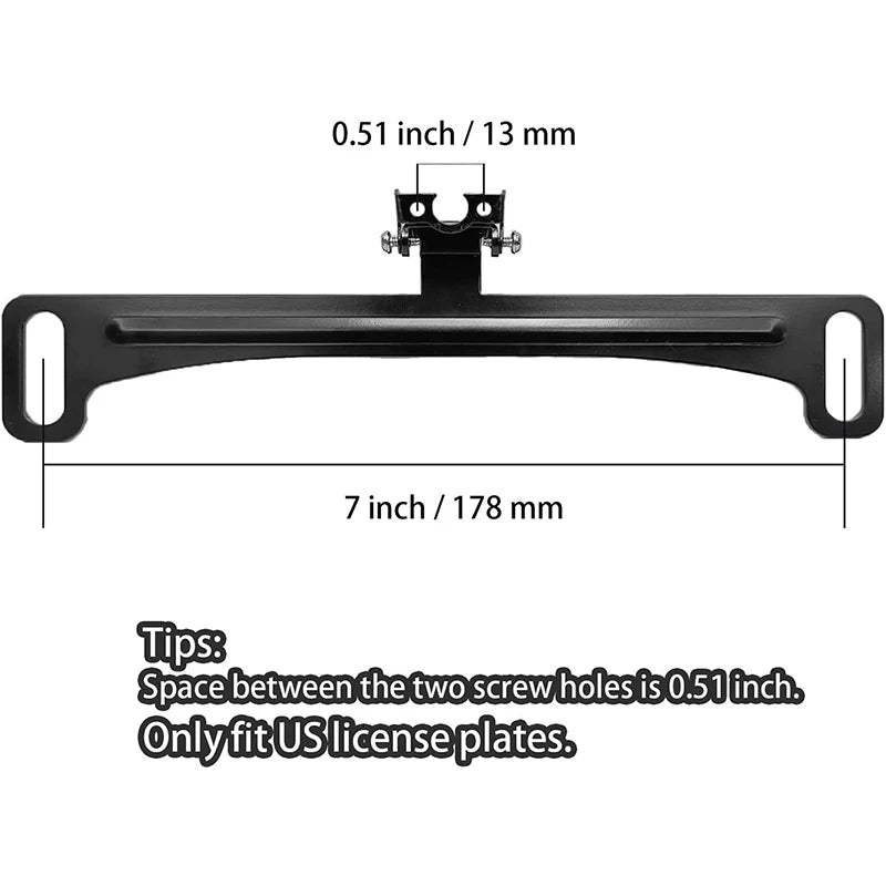 License Plate Frame with Integrated Rear View Camera | High Quality, Universal Fit