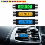 Car Digital LCD Clock and Temperature Display with Blue Backlight | Car Dashboard The alternate view