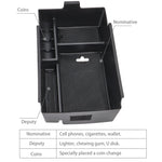 Car Center Console Organizer Armrest Storage Box For Chevy Chevrolet / Holden Equinox Accessories Container 2018- 2024