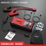 GOOLOO 20000mAh Car Jump Starter 12V Car Battery 4000A Peak Current Portable Charger Portable Power Bank for Emergency Device