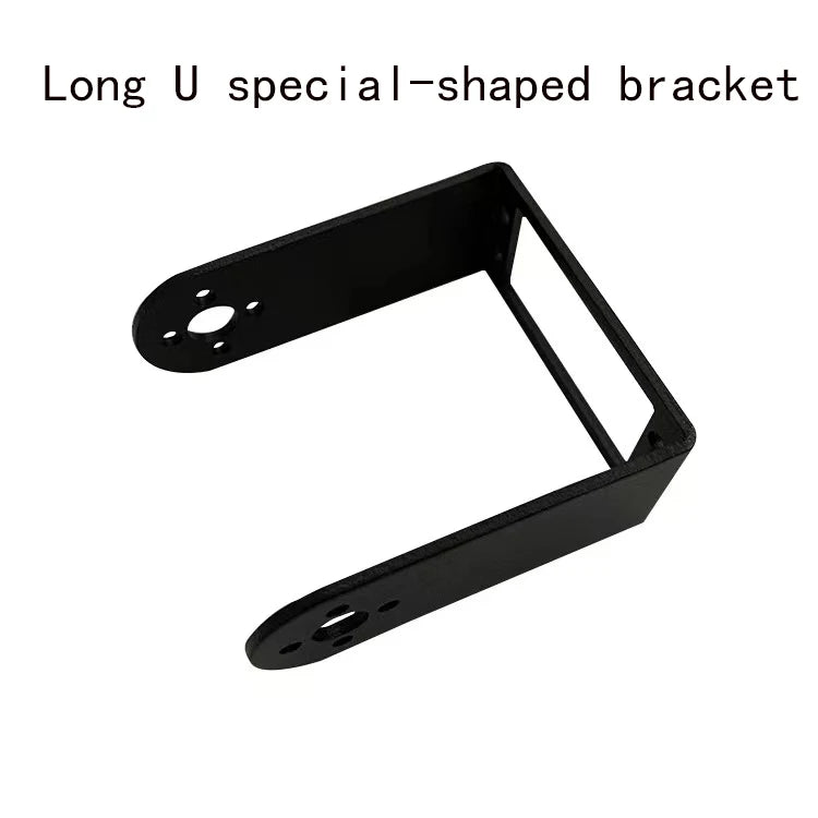 Black Multi Dof Robot Parts Accessory M3/M4 Screw U Beam Servo Bracket For Robot Kit Standard Part Steering Bearing Bracket Kit